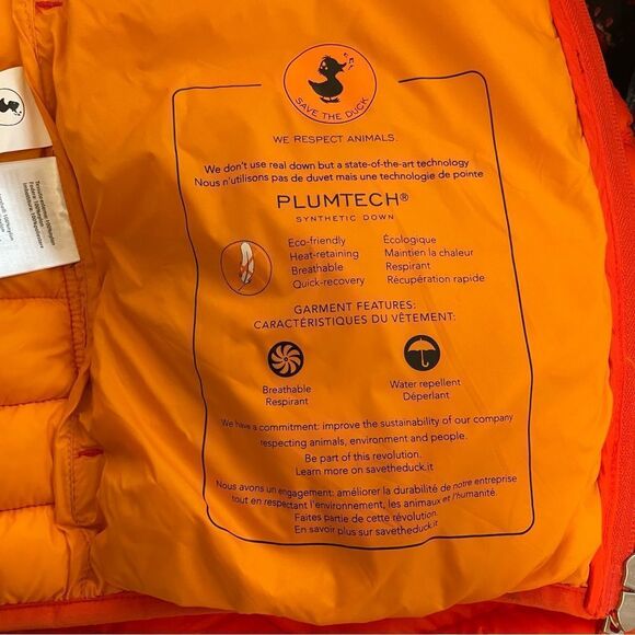 Save the Duck 100 Percent Animal Free Ultra-Light Plumtech Down Puffer Jacket XL - Picture 7 of 8